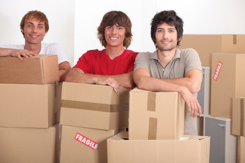 Satisfied customers with Putney Removals after a successful move