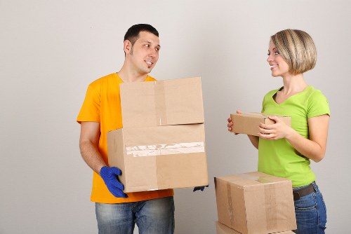 Putney Removals team carefully packing household items